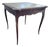 1930s Louis XV Style Game Table With Leather Nail Head Top For Sale