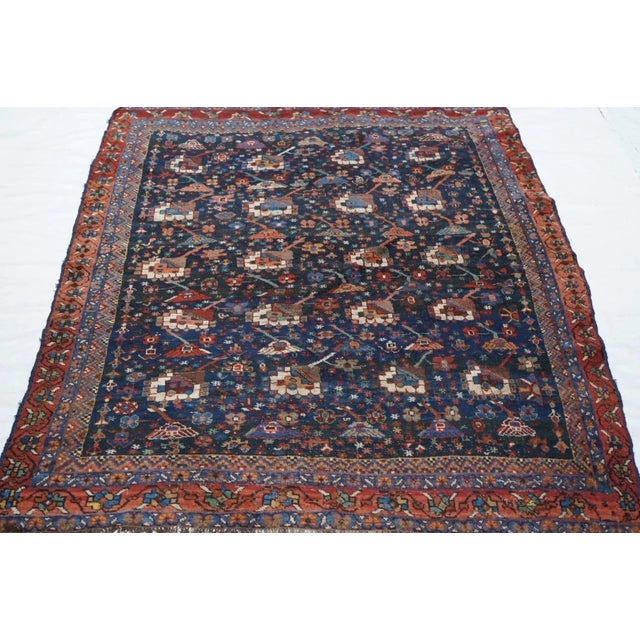 Antique Bidjar Rug 4'3'' x 5'6'' For Sale - Image 12 of 12
