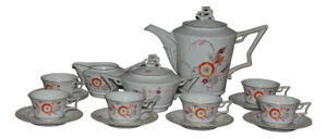 Art Deco Coffee Service from Rosenthal, Germany, 1900s, Set of 15