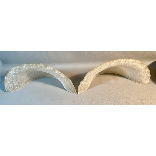 Brutalist 1980s Brutalist Wall Sconces Brutalist Style Organic Glass in Iron Branches - Pair For Sale - Image 3 of 5