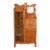 Antique Victorian Carved Oak Side-by-Side Bookcase With Drop Front Secretary Desk, Circa 1900 For Sale