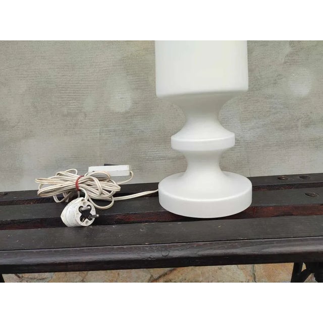 Glass lamp, Stepan Tabery, vintage 1960s-1970s ,dimensions: height 35.5 cm, diameter 16 cm. European Plug (up to 250V).The...