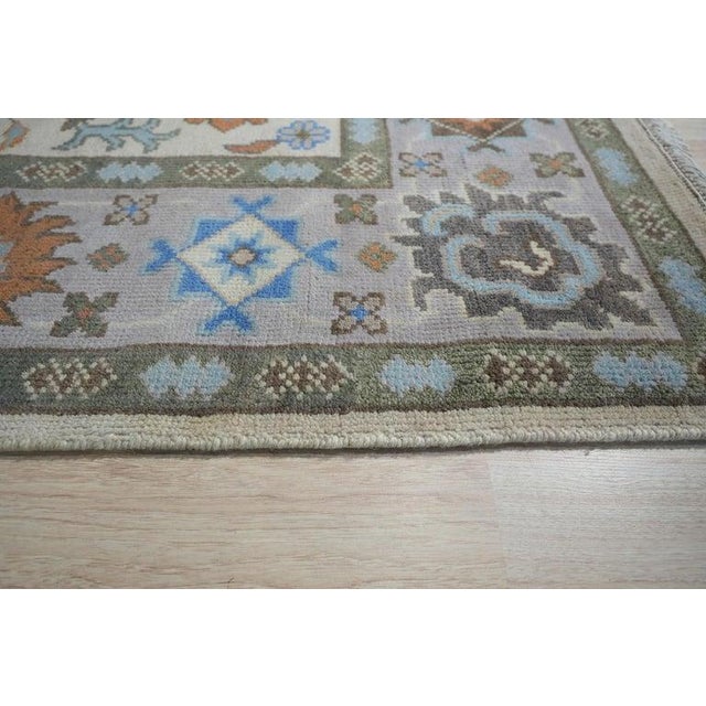 9x12 Ivory Hand-Knotted Wool Floral Symphony Classic Traditional Carpet Rug For Sale - Image 4 of 10