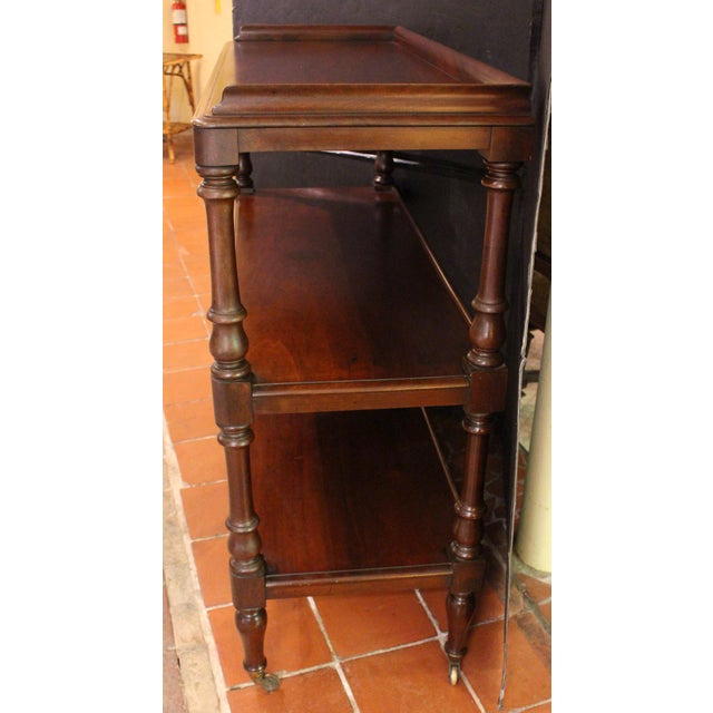 Circa 1845 English Dumbwaiter Trolley or Butler's Serving Etagere For Sale - Image 4 of 6