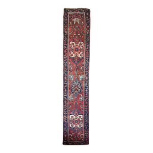 Antique Persian Malayer Over-sized Extra Long Beautiful Cypress Tree Runner Rug 3.4 x 17