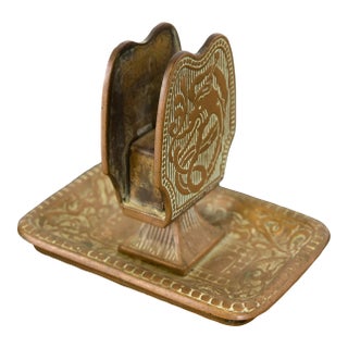 Marshall Field & Co. Antique Viking Bronze Match Box Holder, Circa 1910 For Sale