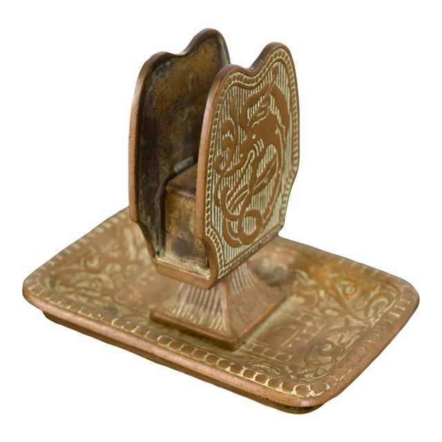 Marshall Field & Co. Antique Viking Bronze Match Box Holder, Circa 1910 For Sale