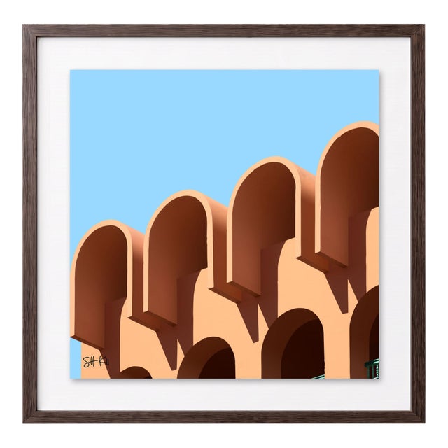 “Marrakesh 05” Giclee Archival Pigment Print 24x24 Framed in Walnut For Sale