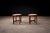 Found Collectibles Maracanã-Inspired Side Tables in Reclaimed Brazilian Rosewood and Honed Travertine For Sale - Image 10 of 15