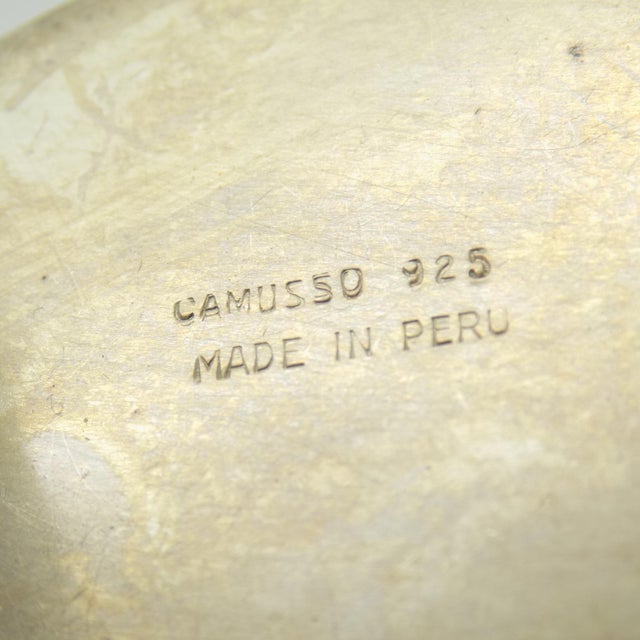 Silver 1.8-oz. Vintage Peruvian Handmade Genuine Sterling 925 Silver Camusso Brand Llama Figurine For Sale - Image 8 of 11