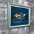 Abstract Post Modern Abstract Wall Art Painting Framed and Signed by the Artist. Circa 1980s For Sale - Image 3 of 17