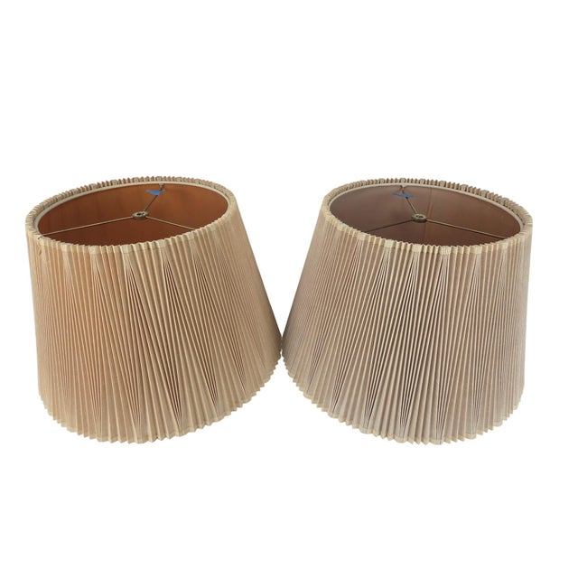 Stiffel Inverted Knife Pleated MCM Shades - A Pair For Sale - Image 11 of 18