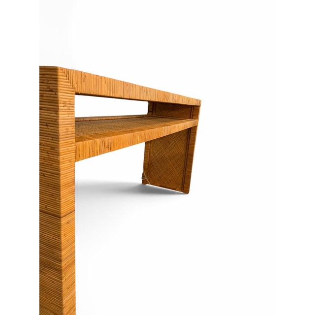 Bring organic texture and refined coastal modern style to your space with the "Long Key" Console Table from the Coastal...