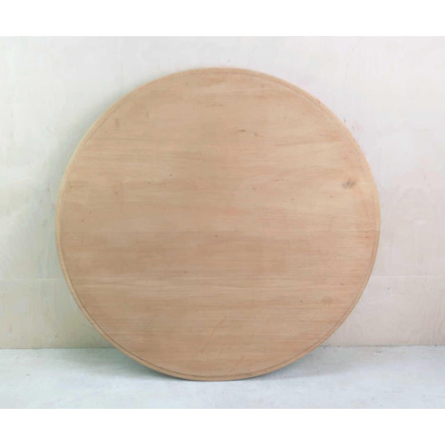 Wood Small Antique English Palladian Style Round Bleached Table, 1835 For Sale - Image 7 of 9