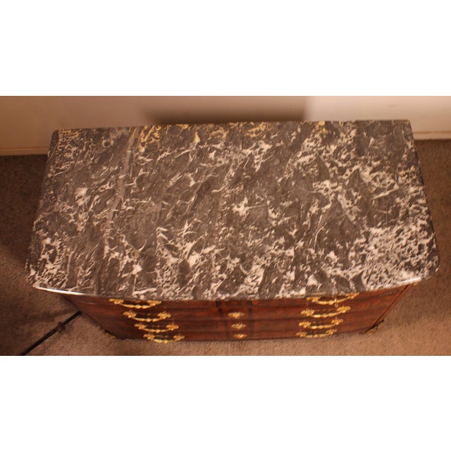 Louis XIV Chest of Drawers in Olive Marquetry, Dauphiné Region For Sale - Image 4 of 14