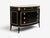 Wood Maison Jansen Style, Louis XVI Bow Front Chest, Ebonized Wood, France, 1900s For Sale - Image 7 of 17