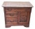 Antique Eastlake Victorian Burl Walnut Taupe Marble Top Washstand C1890s For Sale