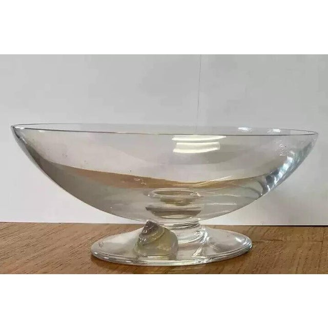 Snail-Shaped Bowl in Clear Crystal, 1970s, in Good conditions. Designed 1970 to 1979