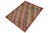 Shabby Chic Shabby Chic Balochi Gray/Red Wool Rug - 4'2''x6'1'' For Sale - Image 3 of 11
