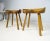 Set of Scandinavian Tan Stools, 1960s For Sale - Image 4 of 9