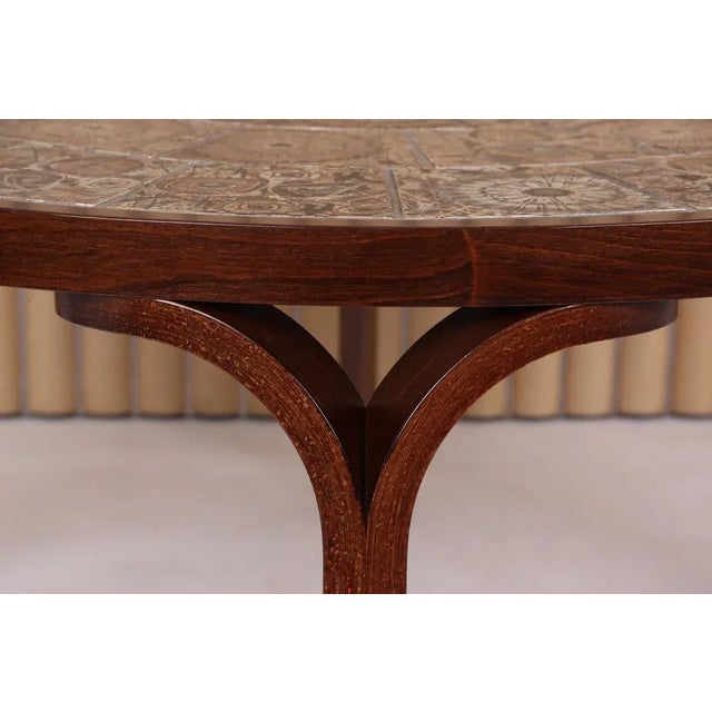 Coffee Table with Royal Copenhagen Tiles from Haslev, Denmark, 1982 For Sale - Image 6 of 11