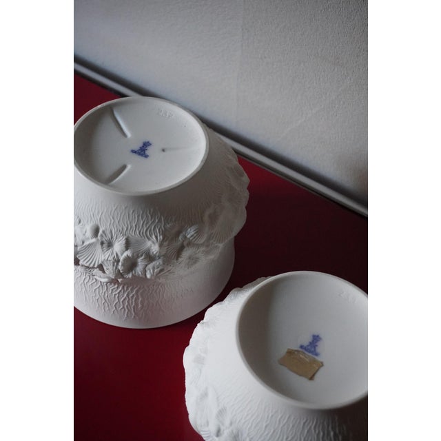 Vintage German Vases in Biscuit Porcelain from AK Kaiser, 1960s, Set of 6 For Sale - Image 12 of 14