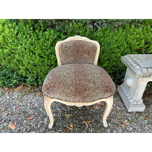 French Louis XV Style Vanity Chair For Sale - Image 10 of 10