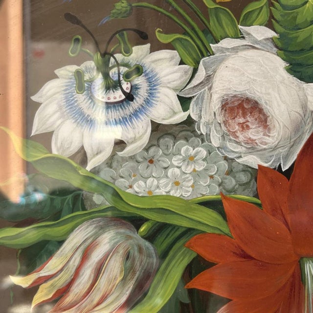 Paper Still Life Bouquet of Flowers, Gouache on Paper, 1830s For Sale - Image 7 of 18