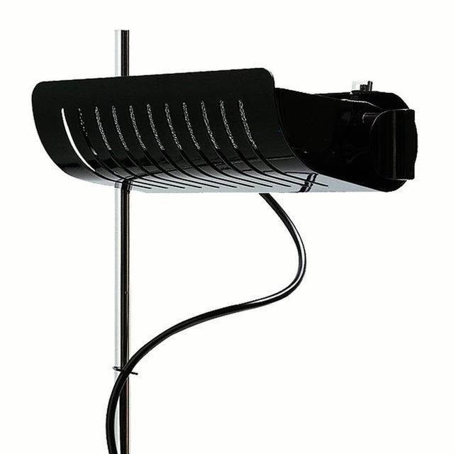 Wall lamp 'coupé' designed by joe colombo in 1967. Wall lamp with chromium-plated stem, wall fixings lacquered and height...