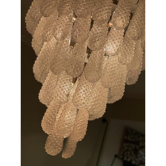 Large Drop Crown Chandelier in Murano For Sale - Image 9 of 10