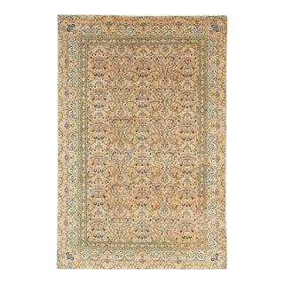 Vintage Handmade Turkish Sivas Accent Rug For Sale