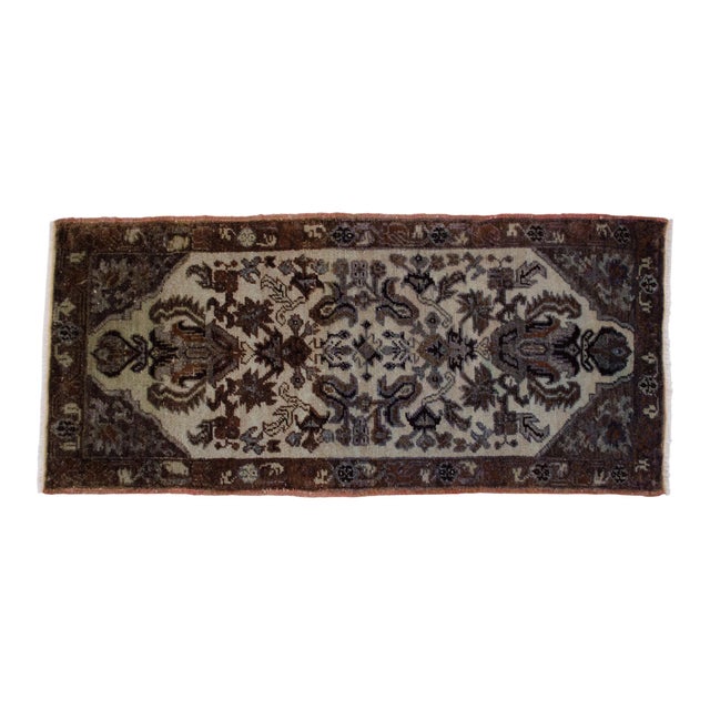 1970s Hand Knotted Door Mat, Entryway Rug, Bath Mat, Kitchen Decor, Small Rug, Turkish Rug - 1′5″ × 3′3″ For Sale - Image 6 of 15
