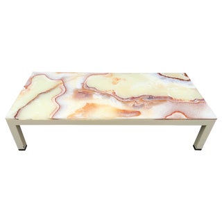 Onyx Parsons Coffee Table For Sale