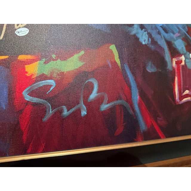 Contemporary Mixed Media Painting on Canvas Muhammad Ali Usa Gold by Patrick Guyton For Sale - Image 11 of 12