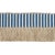 2020s Schumacher Graphic Fringe in Blue For Sale - Image 5 of 5