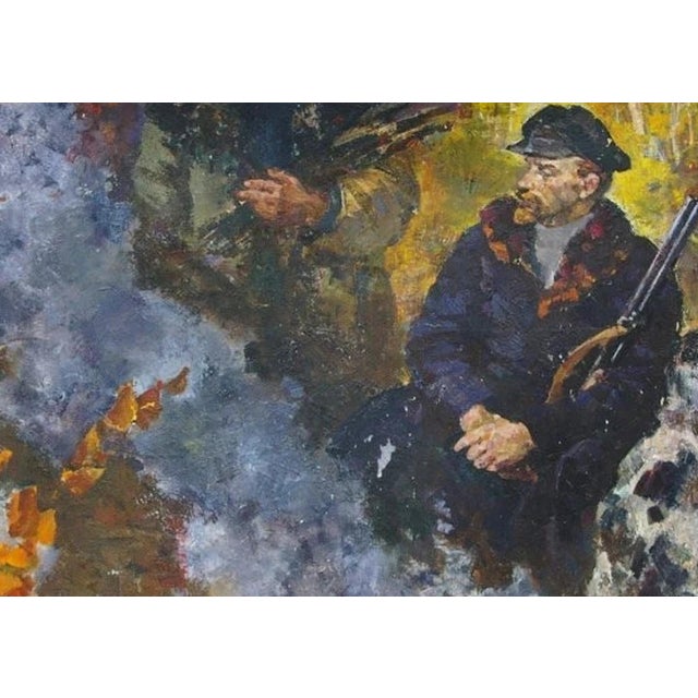 Lenin Portrait Painting, Original Socialist Realism Soviet Art, 1970s 140-198 For Sale - Image 6 of 6