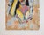 Abstract Vintage Mid-Century Expressionist Woman Portrait Oil Painting on Paper Impasto For Sale - Image 3 of 4