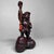 An impressive Japanese statue of Daikoku, the god of wealth, commerce, agriculture and prosperity, executed in dark...