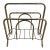 Vintage Brass Magazine Rack / Record Holder For Sale