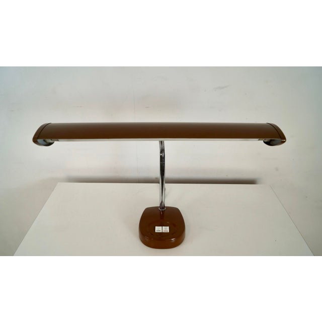 1970’s Mid-Century Modern Tanker Desk Lamp For Sale In Los Angeles - Image 6 of 12