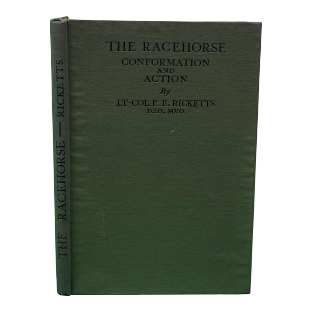 "The Racehorse: Conformation and Action" 1927 Ricketts, Lt-Col. p.e. For Sale