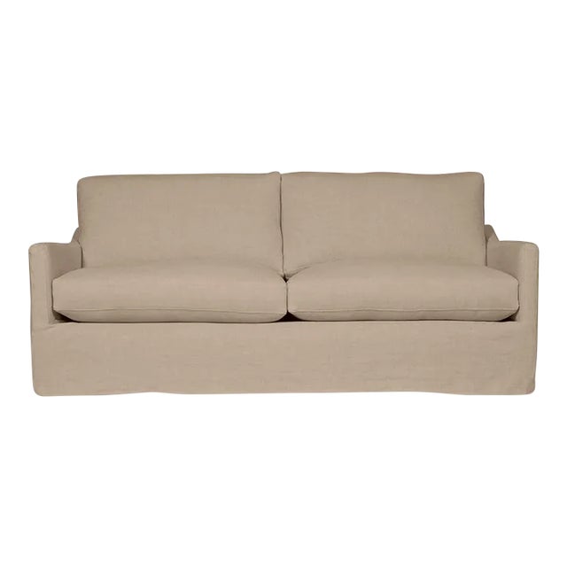 Moss Home Megan Sofa 108"W, Safari Flax For Sale