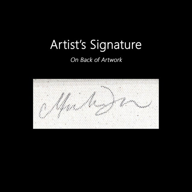 A Land From Long Ago - Colorful Landscape Still Life Oil Painting on Canvas Original Artwork by Michaela Jean For Sale - Image 9 of 9