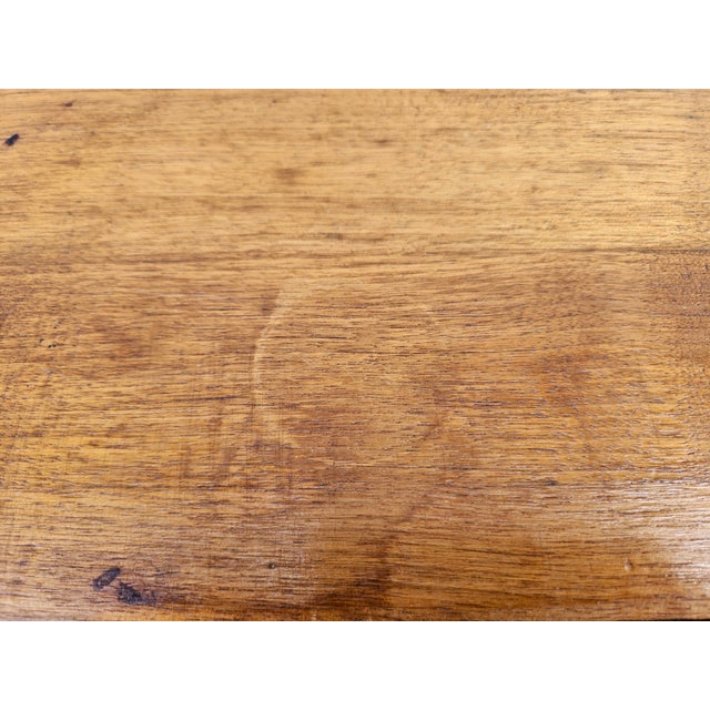 Burnt Bamboo and Wood Side Table For Sale - Image 6 of 17