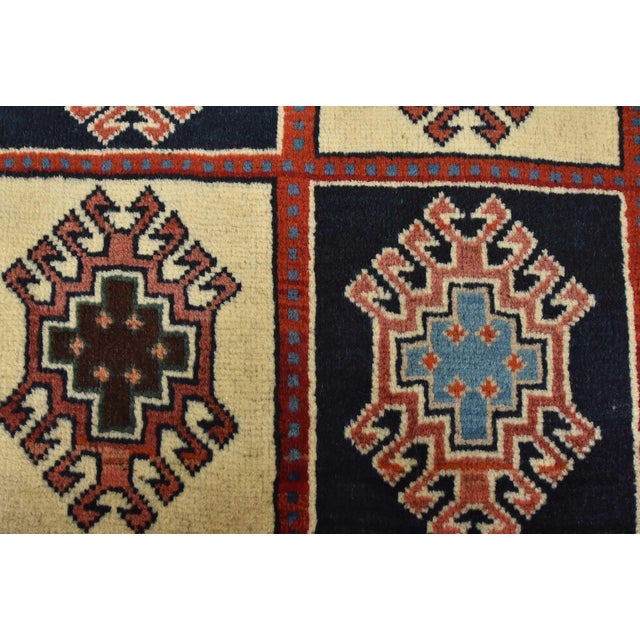 Yalameh Rug 1’9” X 2’10” Multicolor Wool Vintage Tribal Hand-Knotted Carpet For Sale - Image 4 of 8