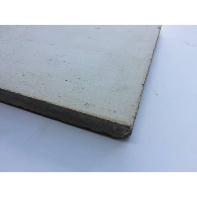 Mid 20th Century Moroccan Encaustic Cement Tile in Antique White Color For Sale - Image 5 of 12