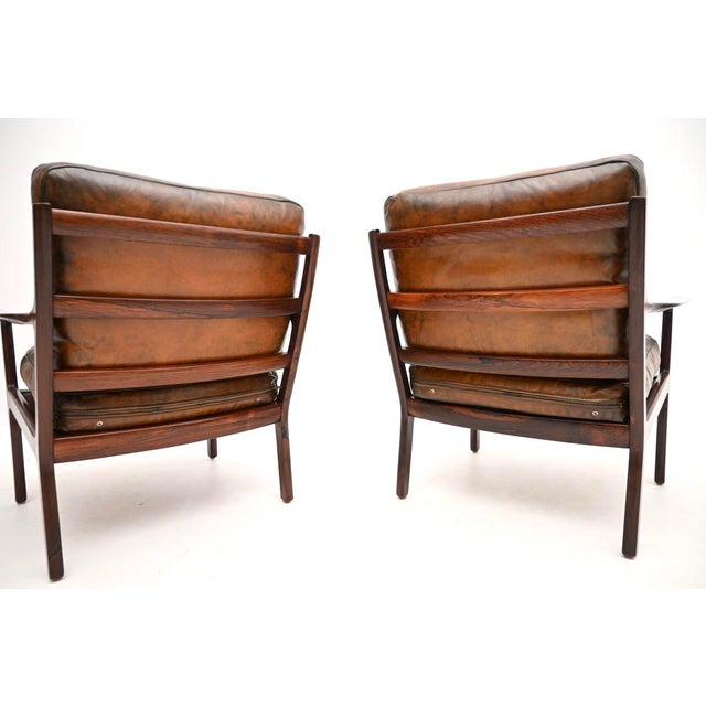 Wood Vintage Scandinavian Chairs by Frederik Kayser from Vatne Lenestolfabrikk, 1960, Set of 2 For Sale - Image 7 of 16