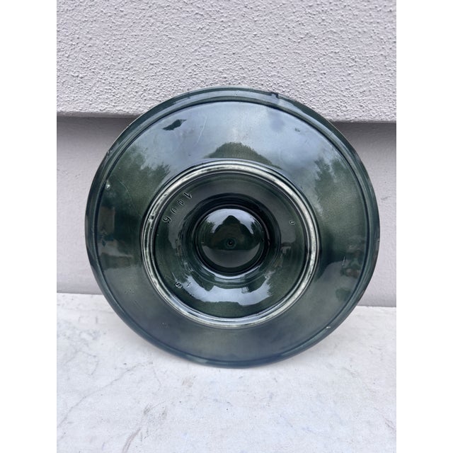 Longchamp 19th Century Majolica Oyster Plate Longchamp For Sale - Image 4 of 4