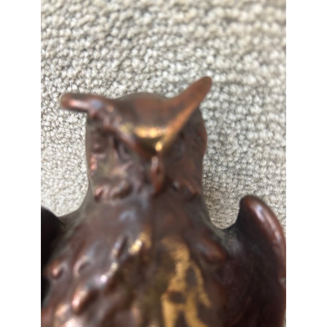 Owl Sitting on a Book Sculpture For Sale - Image 9 of 9