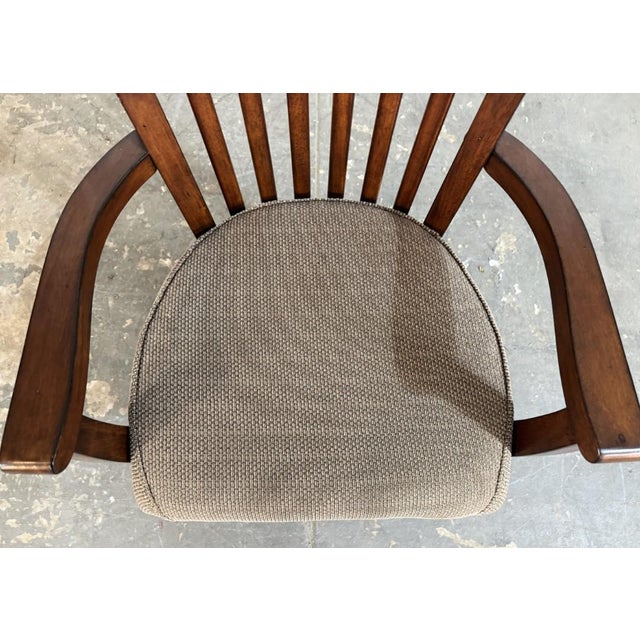 Riverside Furniture Traditional Wood Swivel Desk Chair For Sale - Image 9 of 13